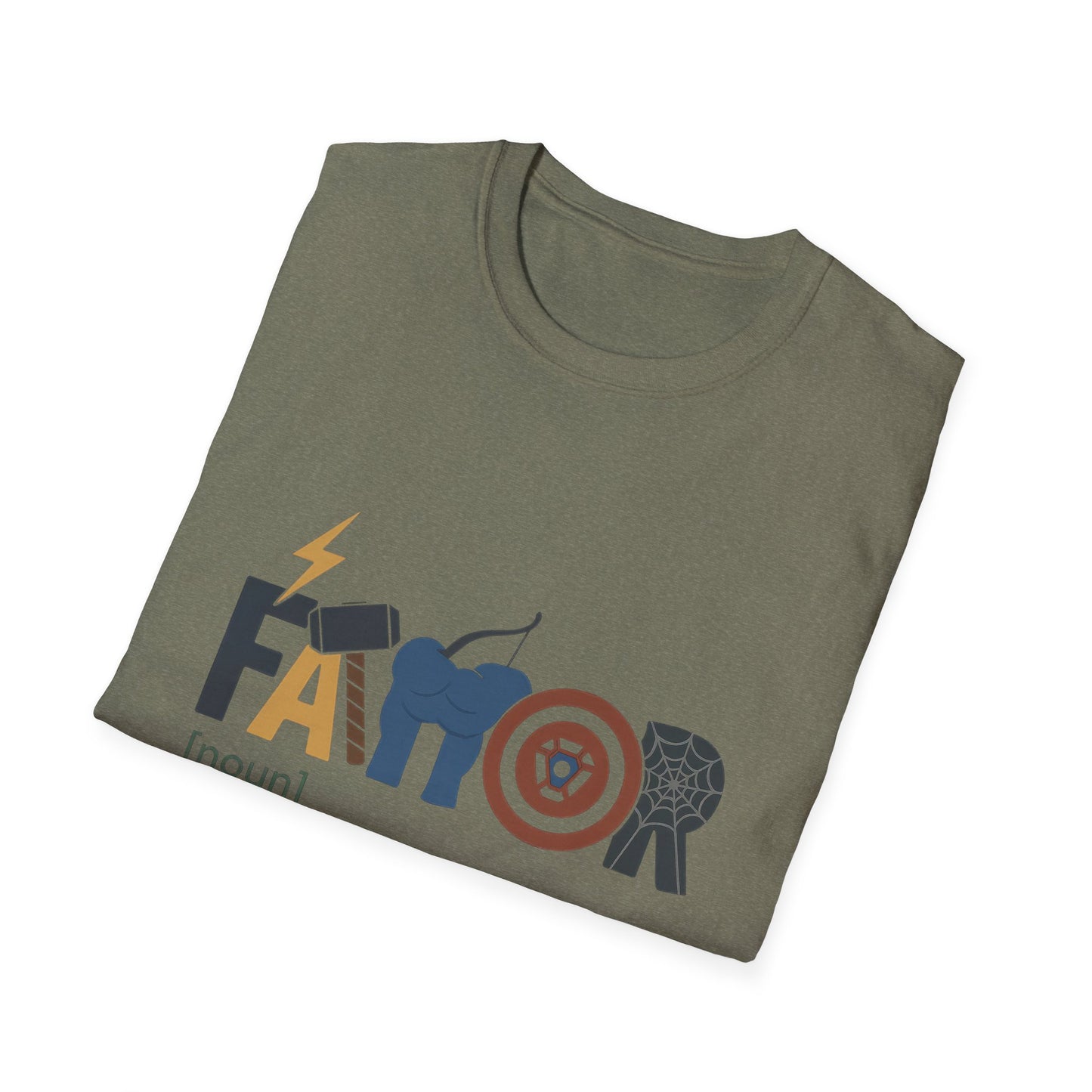 Superhero Dad Definition T-Shirt — “FAVOR: like a dad, but mightier” Funny Father’s Day Tee