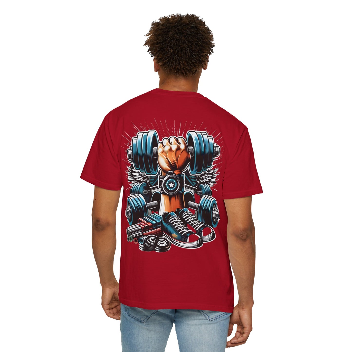 'Grip & Grind' Dumbbell Gym Tee