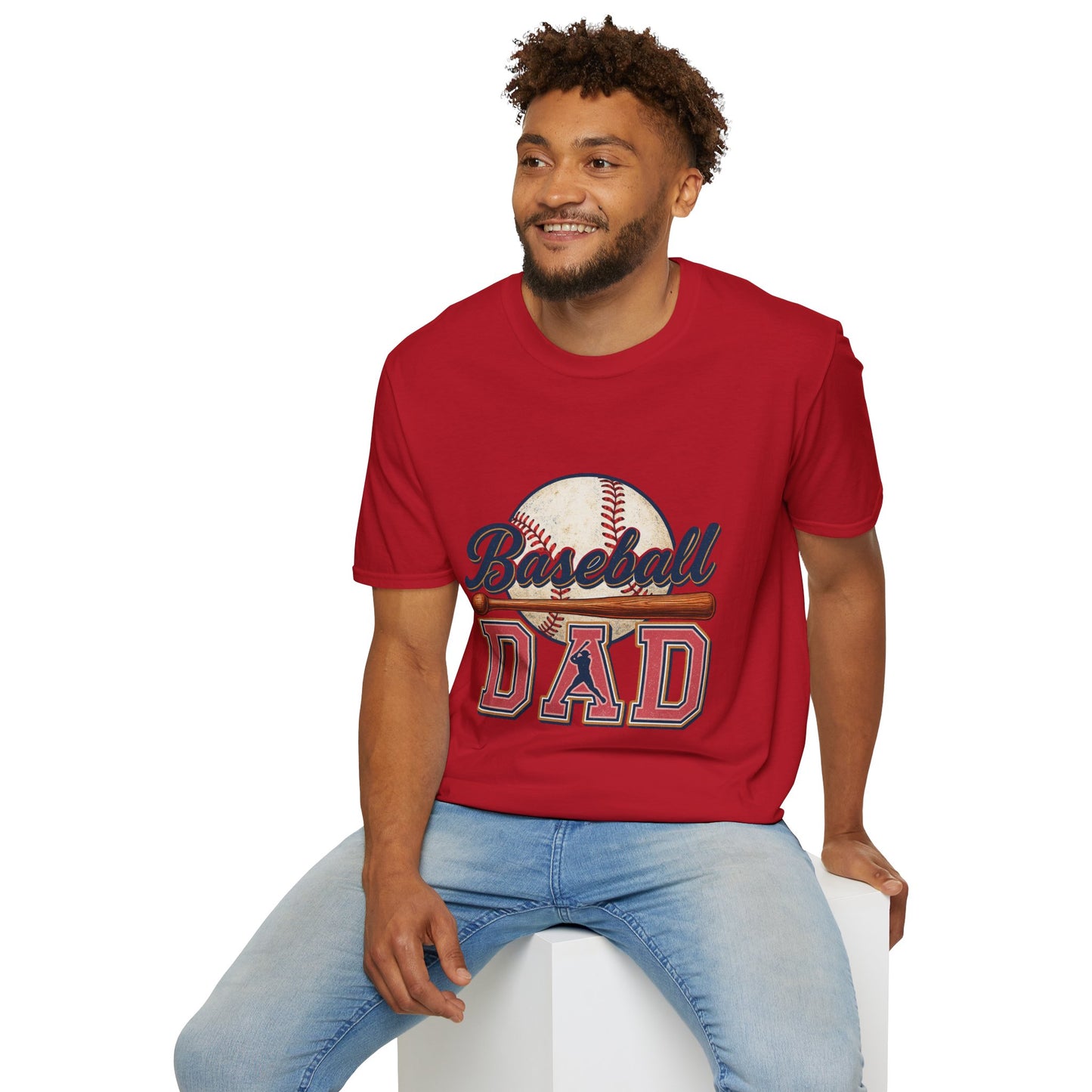 Baseball Dad T-Shirt — Vintage Baseball Graphic Tee for Fathers