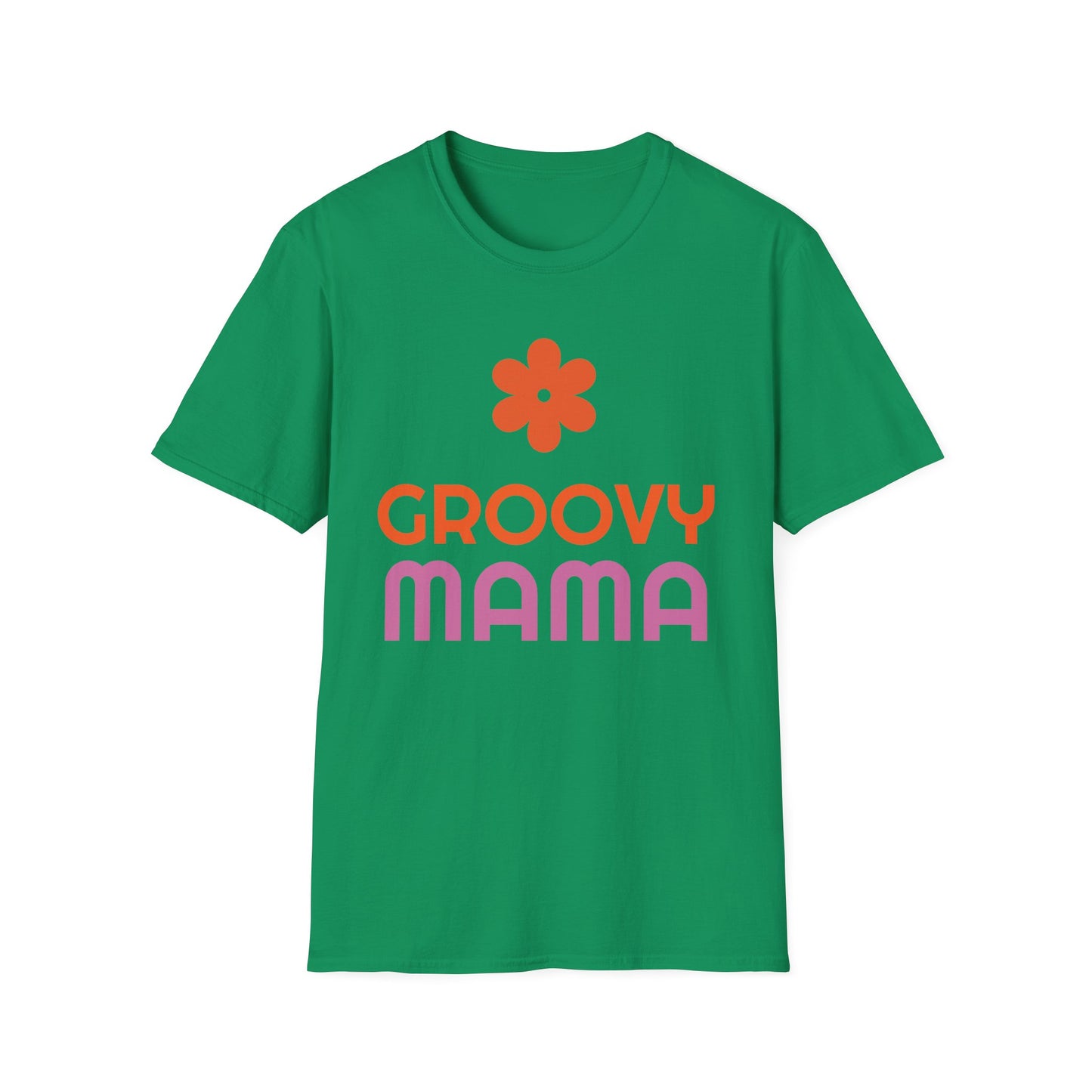 Groovy Mama T-Shirt — Retro Flower Mom Tee for Mothers Day & '70s Vibe