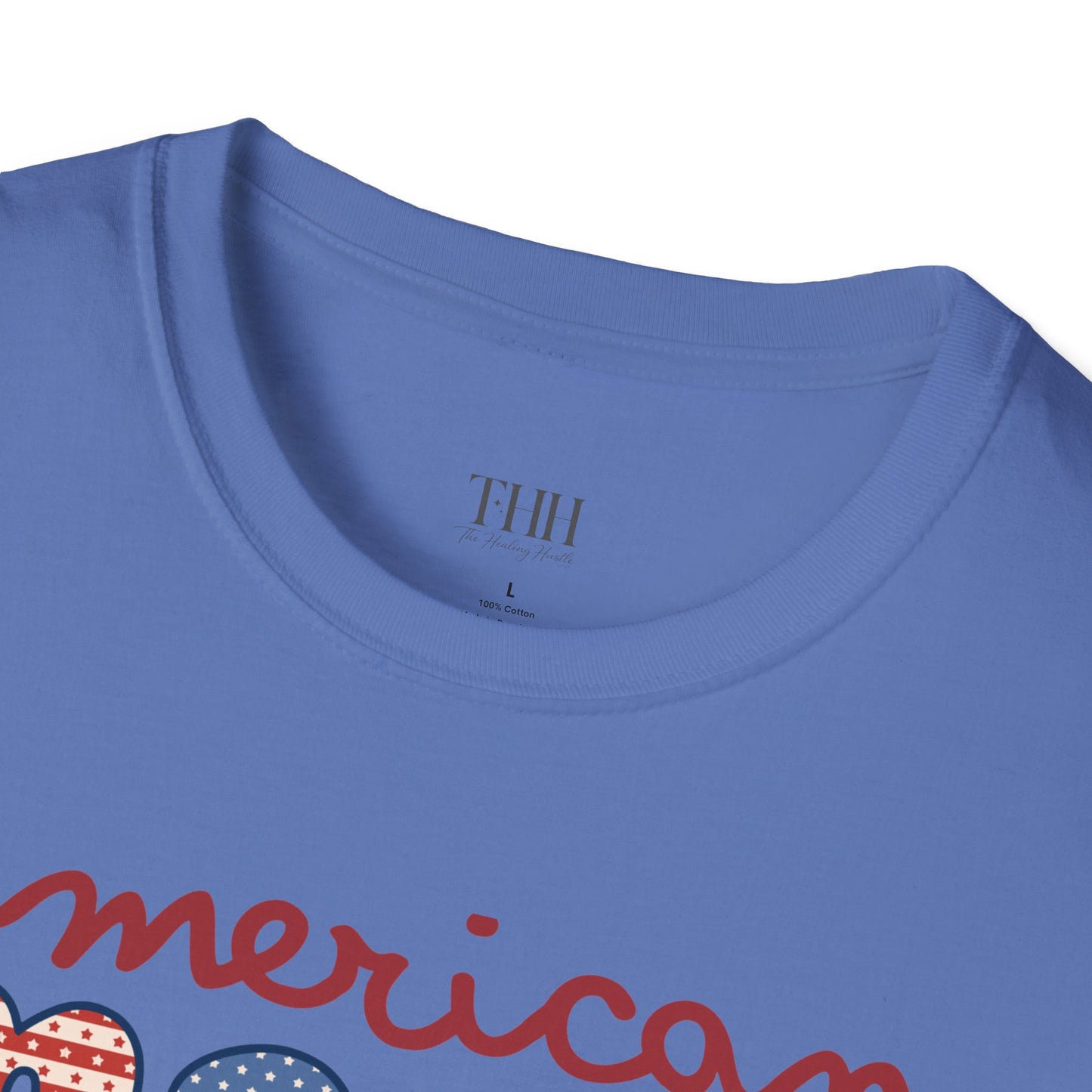 American Mama T-Shirt — Retro Patriotic Mama Tee for 4th of July & Mother's Day