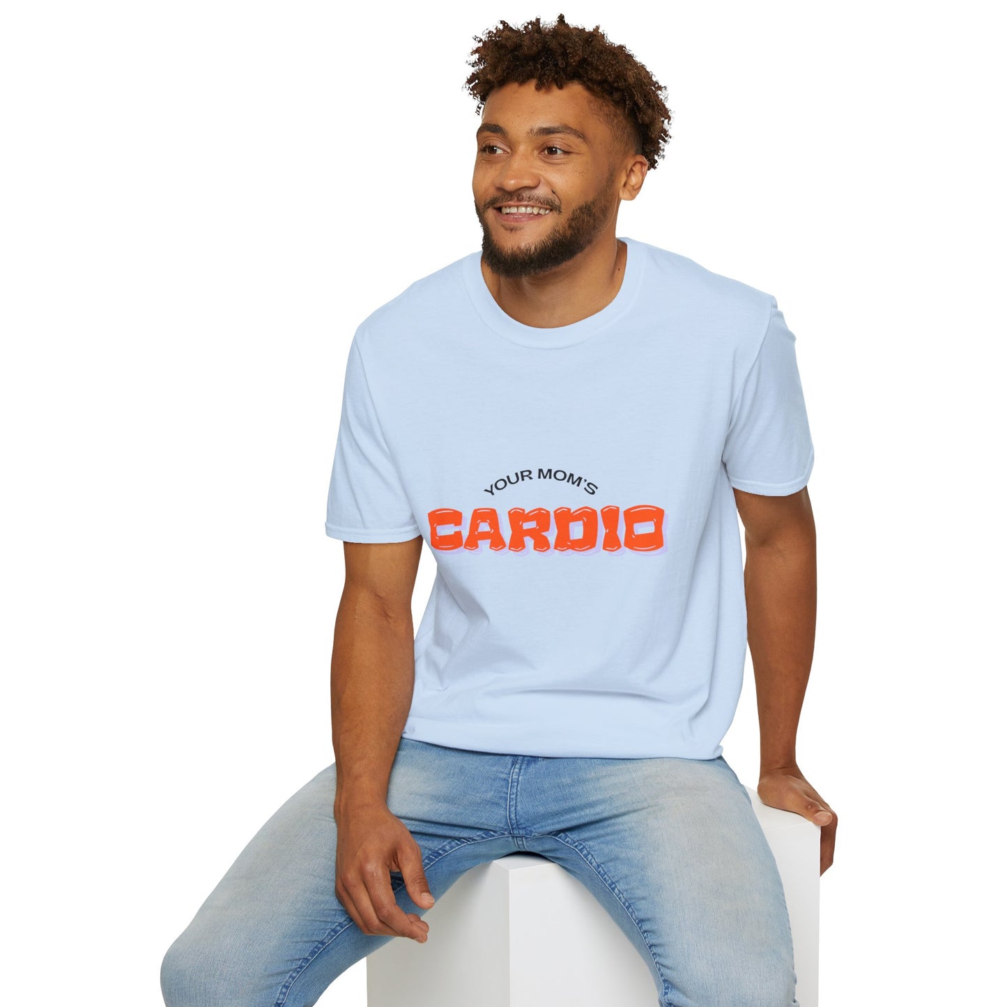 T‑Shirt — "Your Mom's Cardio" Funny Gym Tee