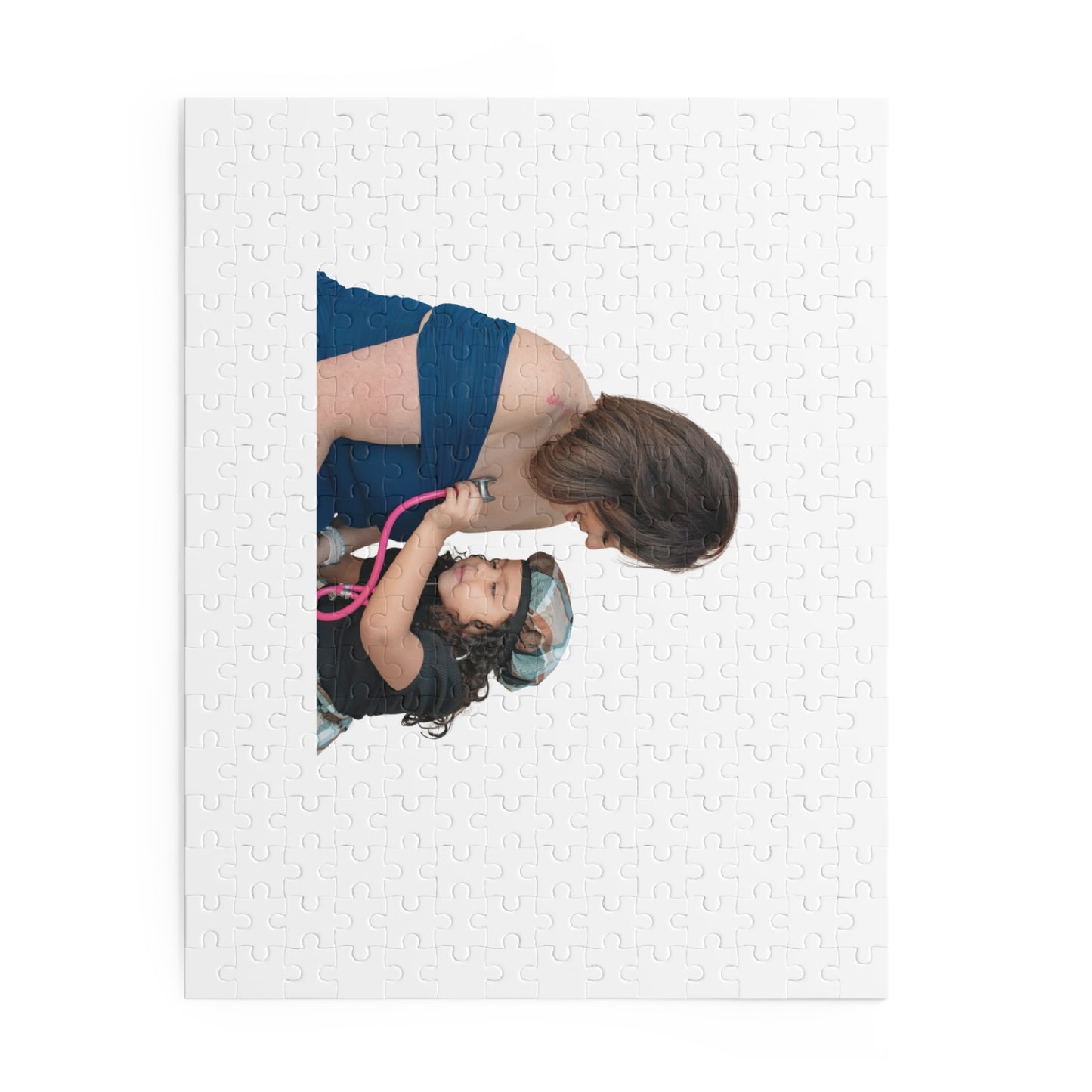 Personalized Photo Puzzle – Mom and Child Keepsake Jigsaw (120/252/500 pieces)