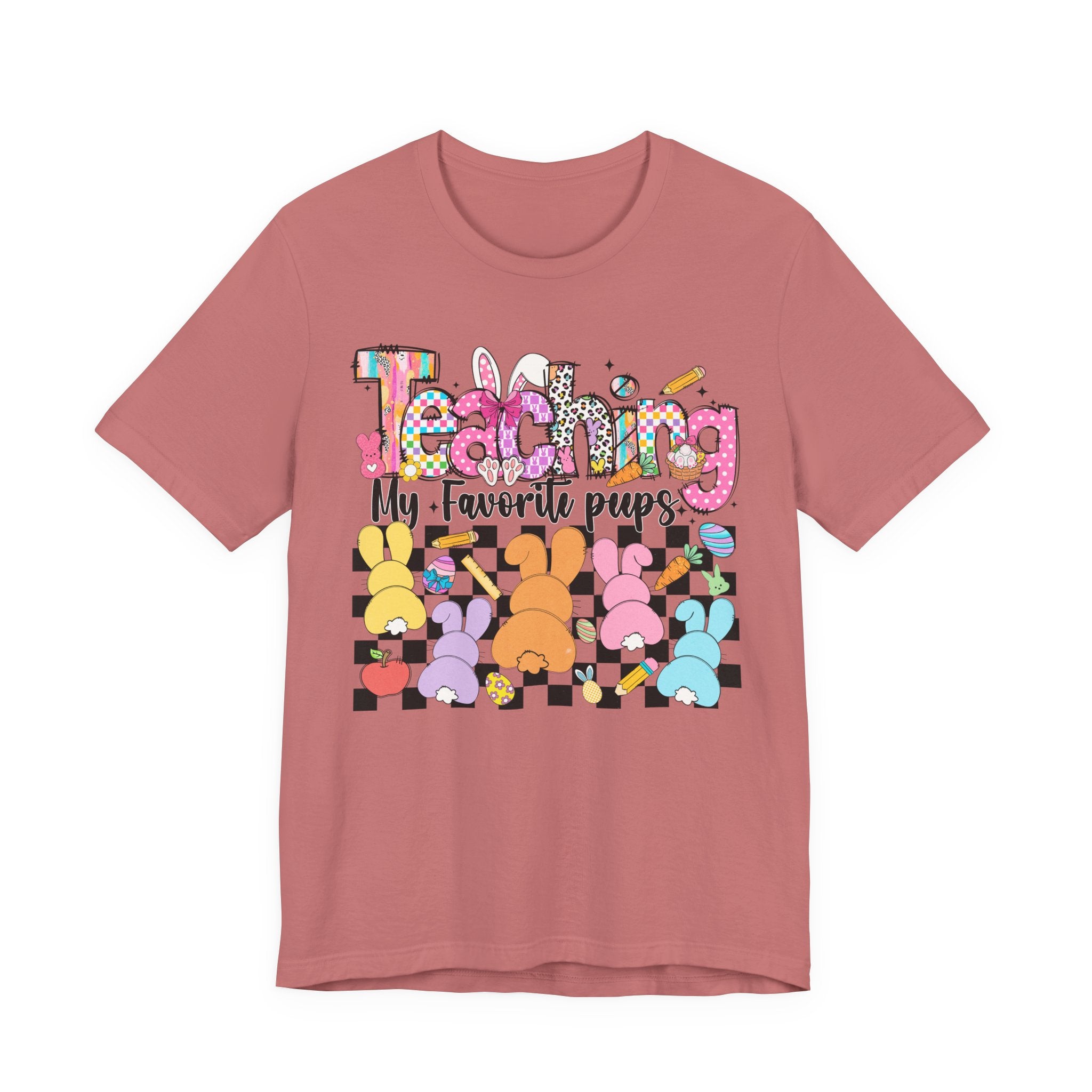 Teaching my Favorite Peeps T-Shirt — Colorful Bunny Tail Hunt Tee