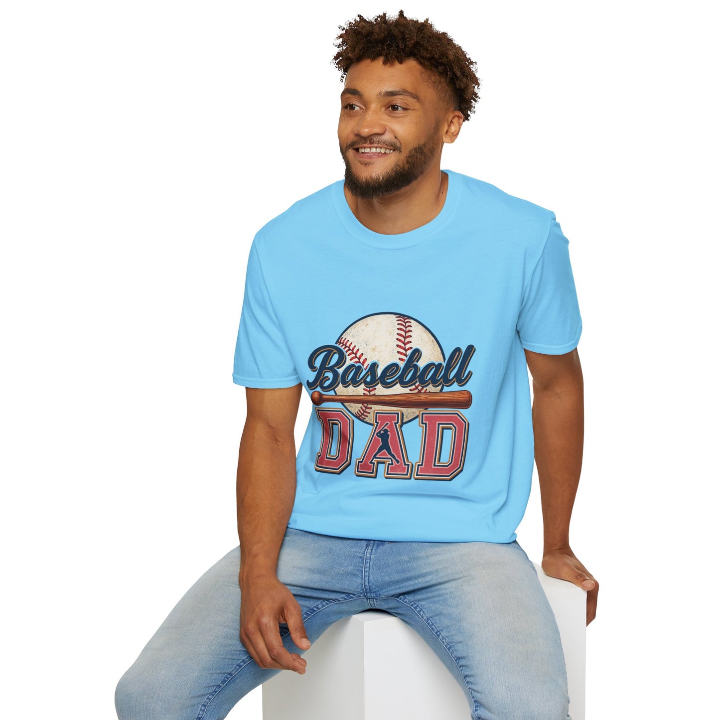 Baseball Dad T-Shirt — Vintage Baseball Graphic Tee for Fathers