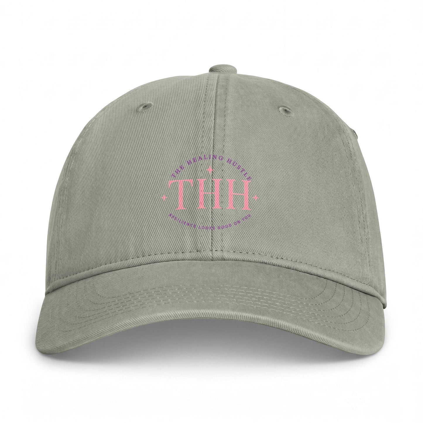 Coastal Washed Cap — The Healing Havens Embroidered Baseball Hat