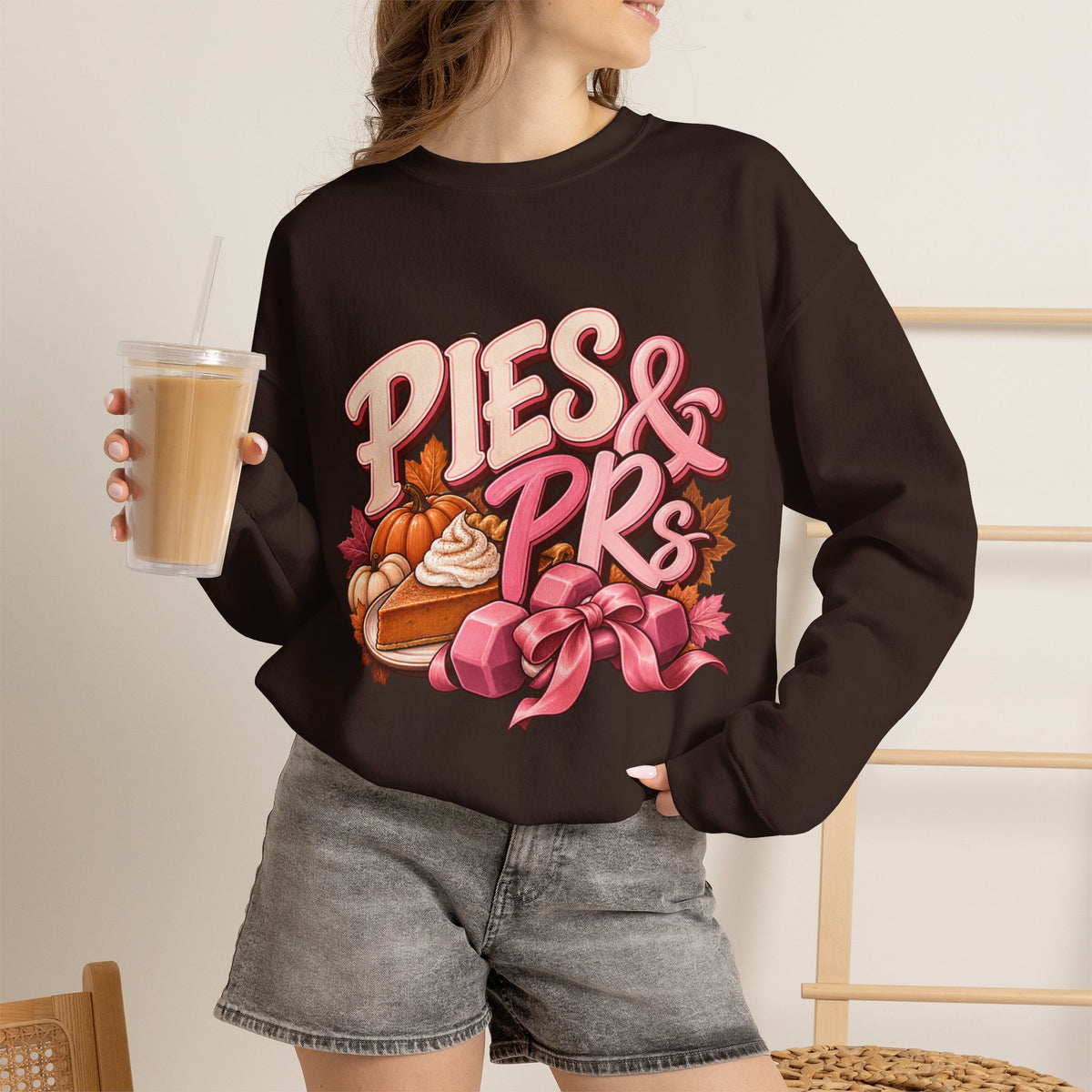 Sweatshirt — "Pies & PRs" Fall Pie Baking Graphic Crewneck
