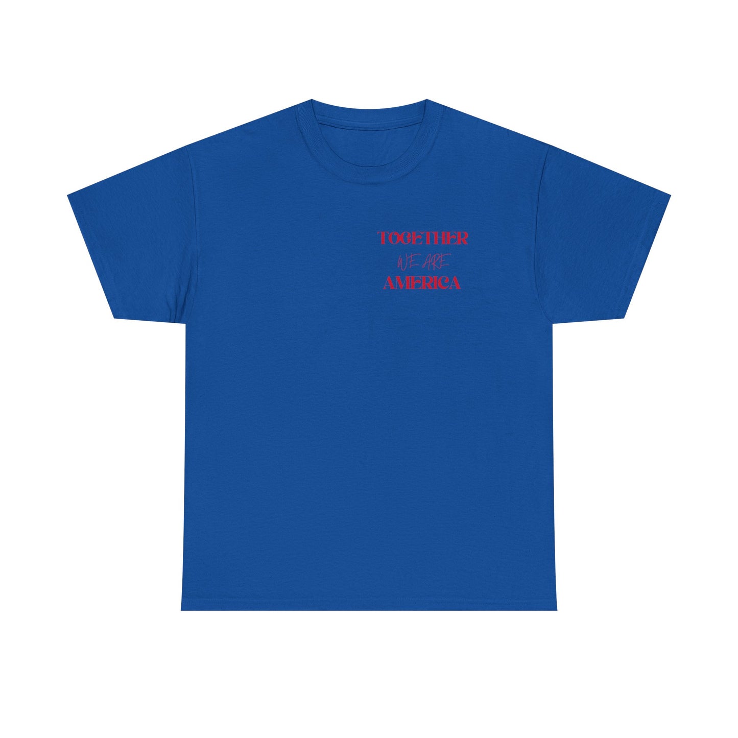 T‑Shirt — “Together for America” Love & Flags Graphic Tee