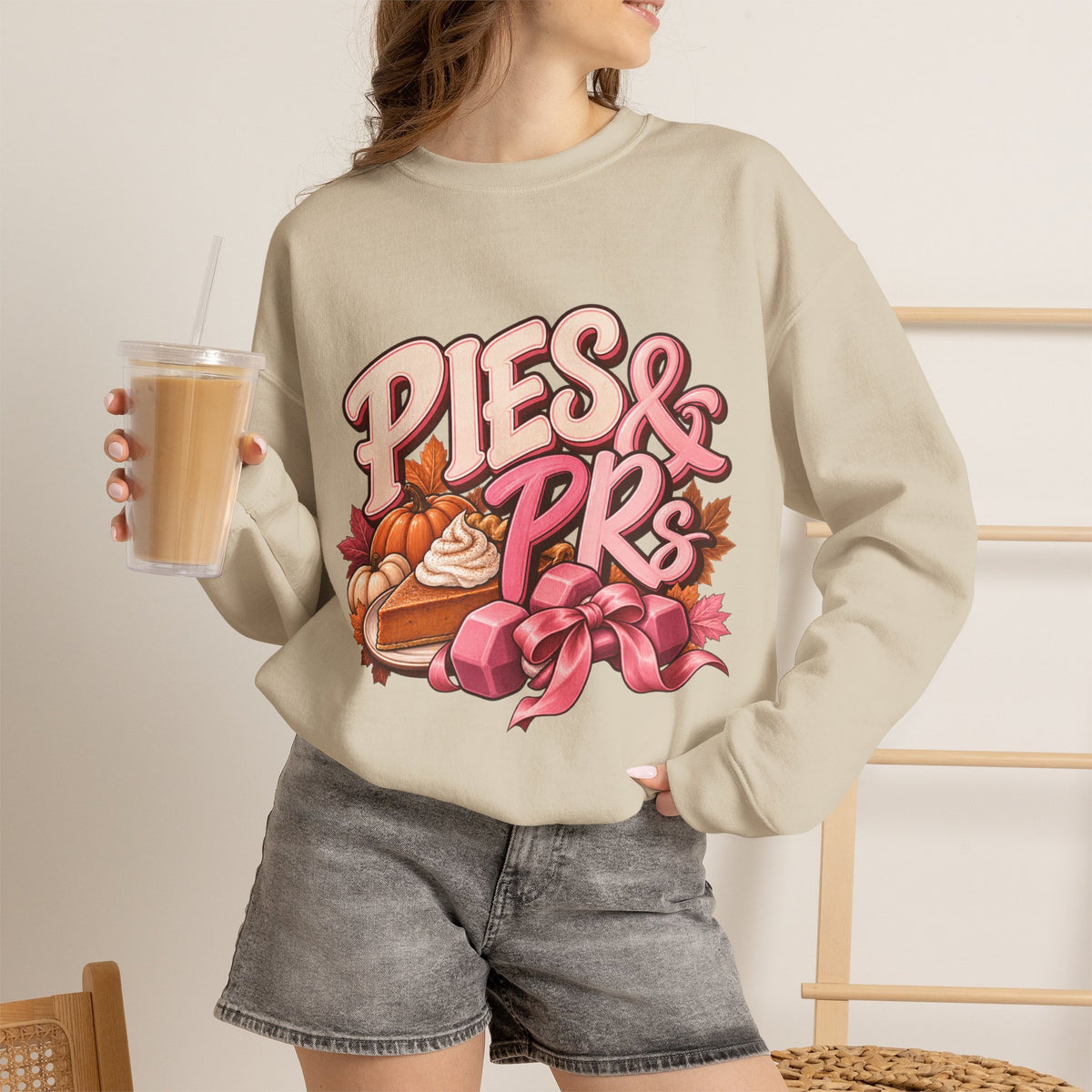 Sweatshirt — "Pies & PRs" Fall Pie Baking Graphic Crewneck