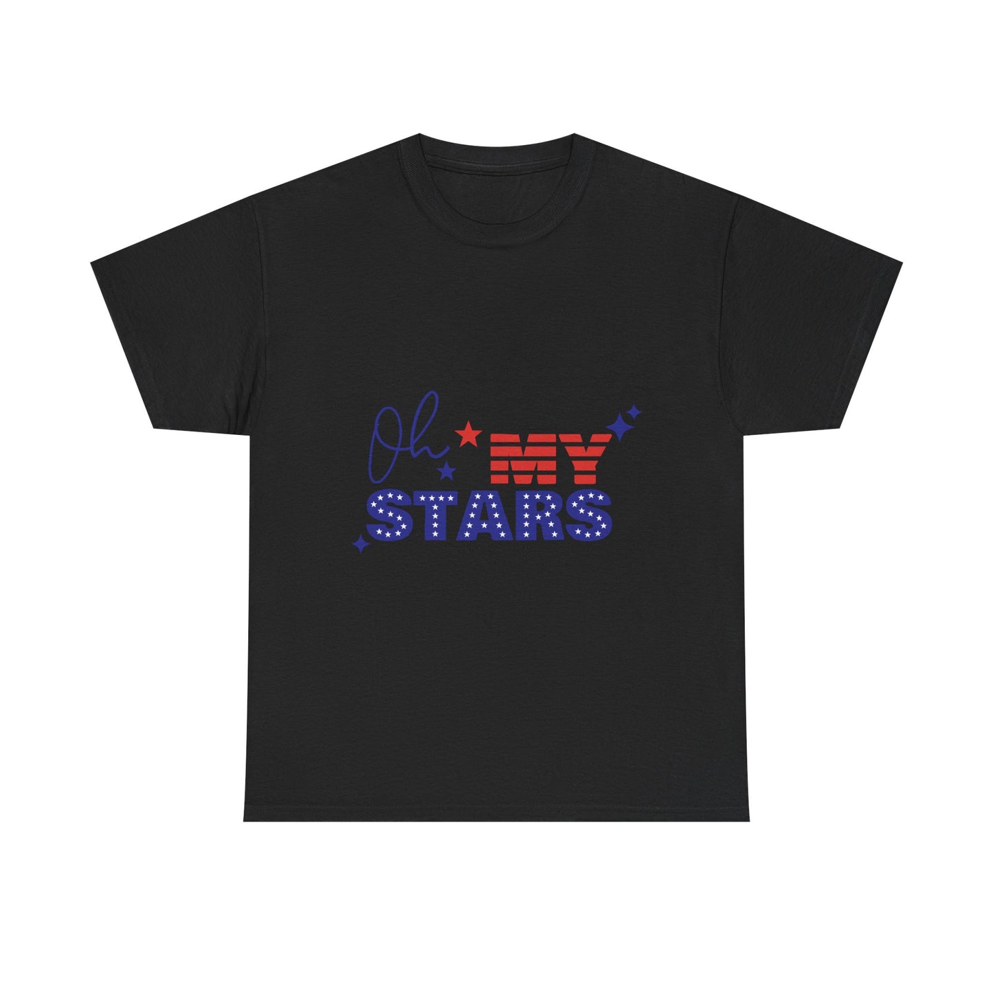Patriotic "Oh My Stars" T-Shirt – Fourth of July USA Flag Tee