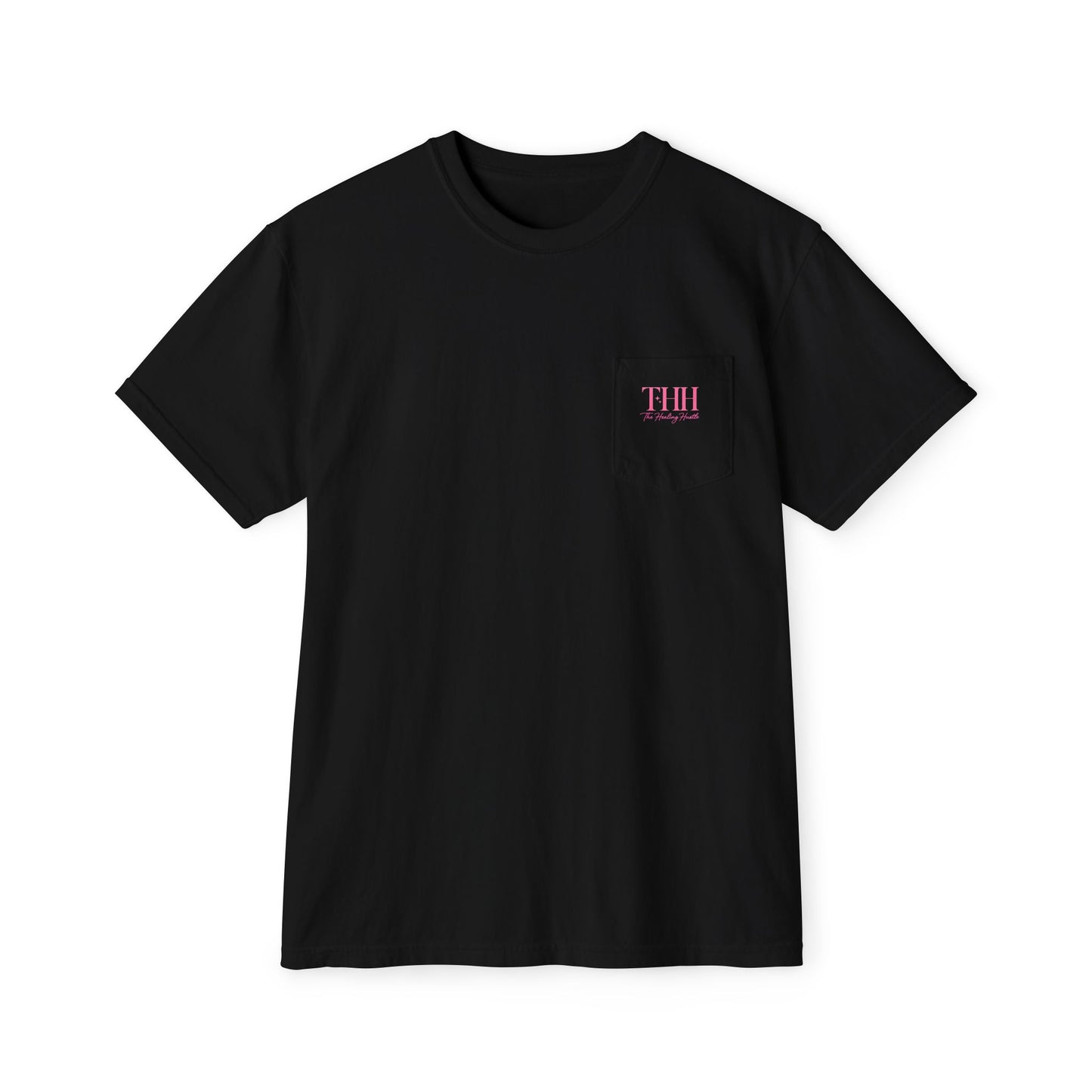 Pocket T-Shirt — "Pretty Girls Lift Heavy" Cute Pastel Weightlifting Tee