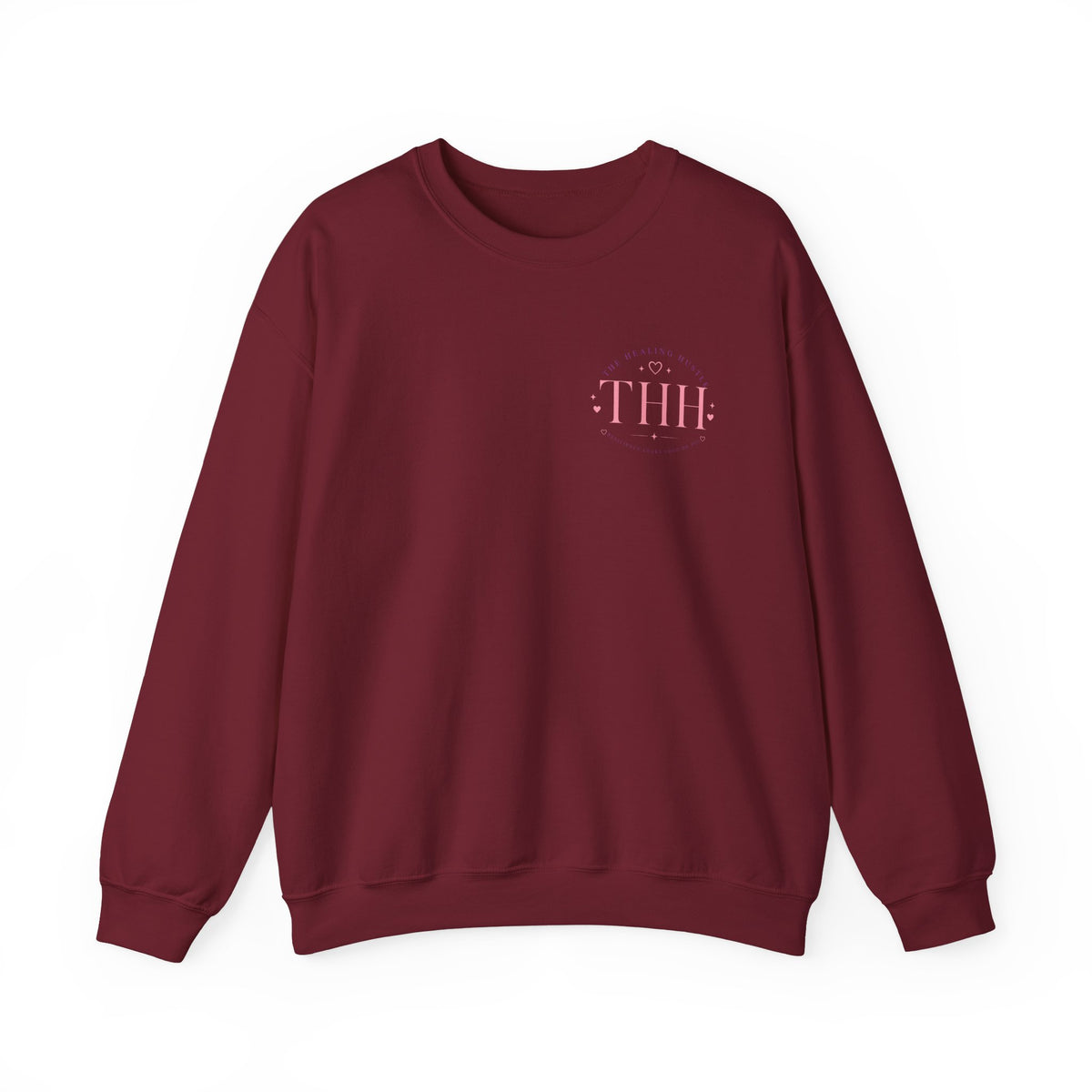 Crewneck Sweatshirt — Grateful Stronger Than Yesterday Graphic (Wellness, Recovery & Gratitude)