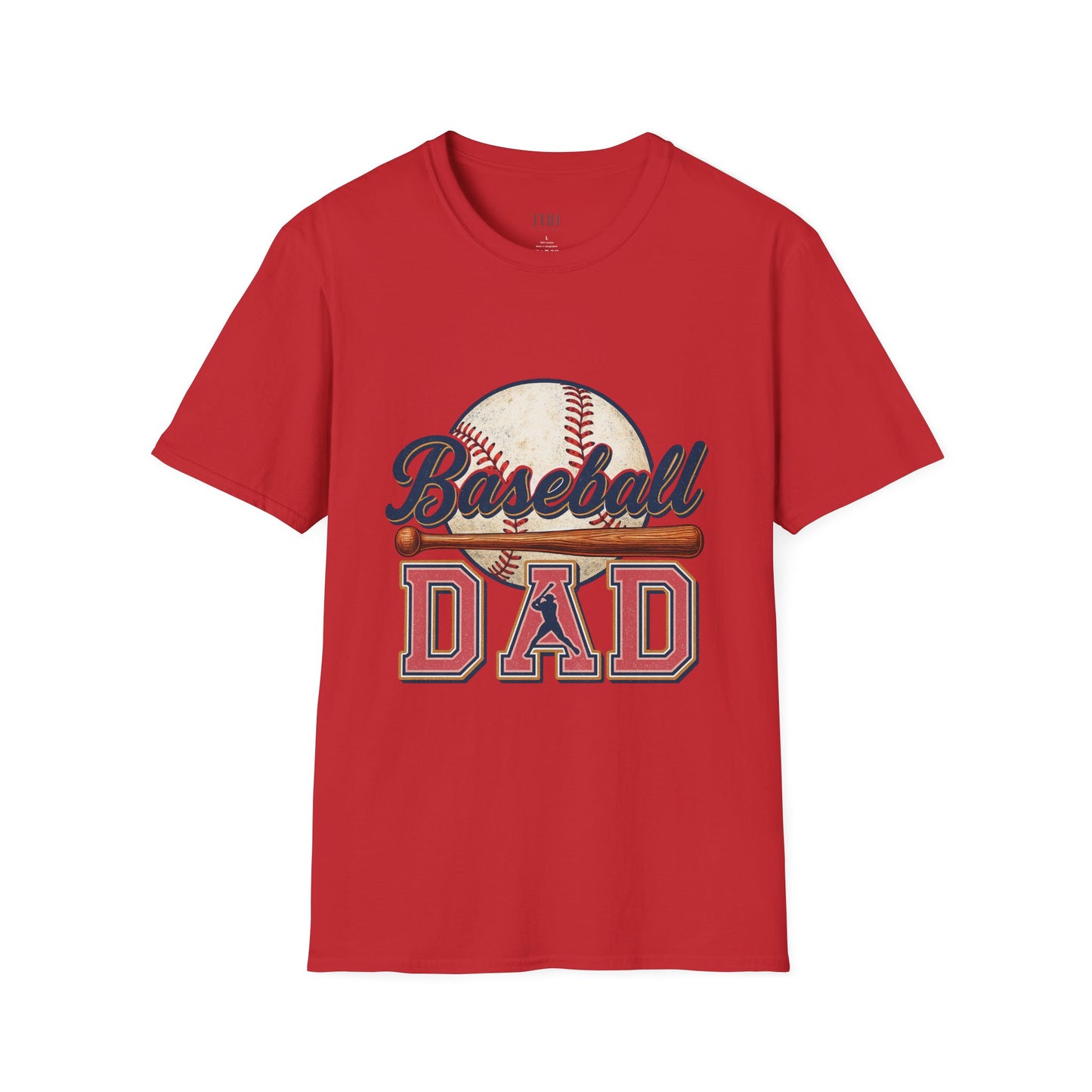 Baseball Dad T-Shirt — Vintage Baseball Graphic Tee for Fathers