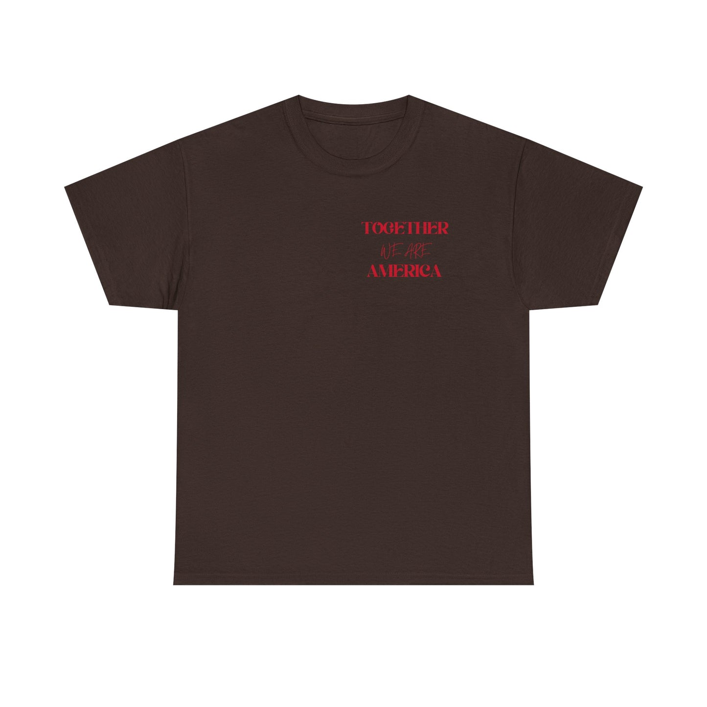 T‑Shirt — “Together for America” Love & Flags Graphic Tee
