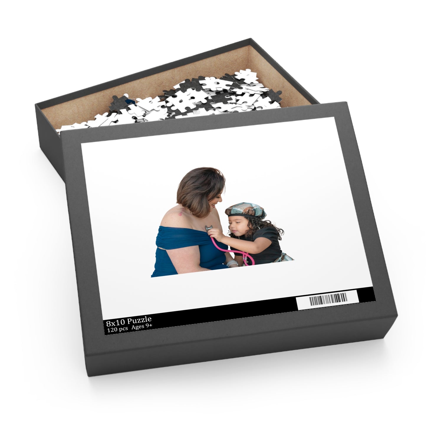 Personalized Photo Puzzle – Mom and Child Keepsake Jigsaw (120/252/500 pieces)