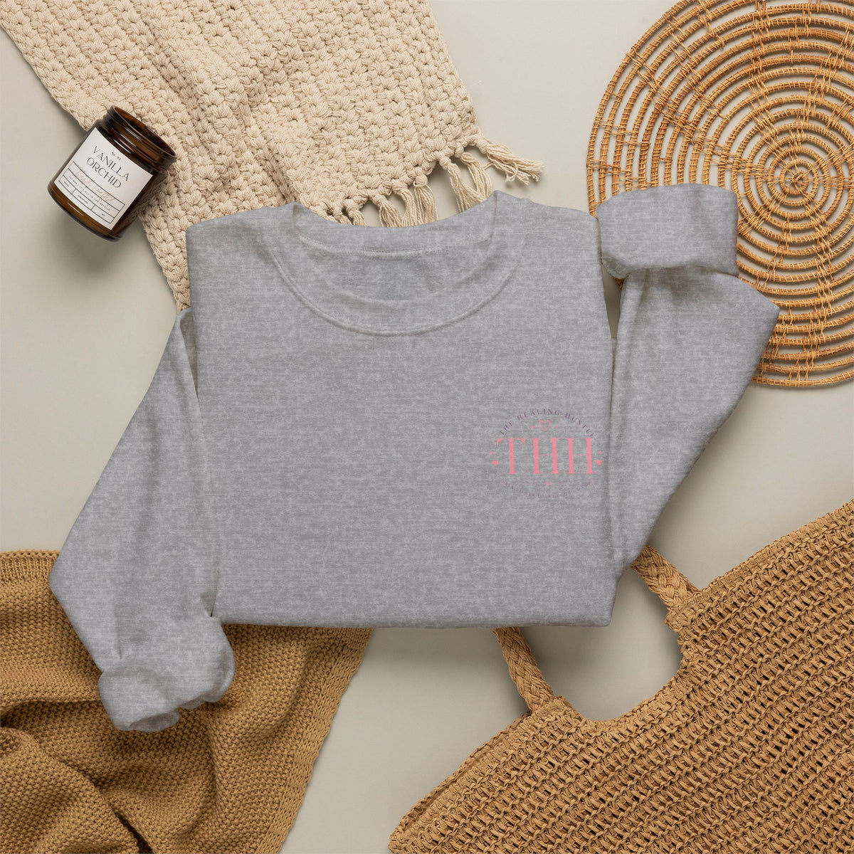 Crewneck Sweatshirt — "Stay Scary, Lift Heavy, Chase Goals" Halloween Gym Graphic