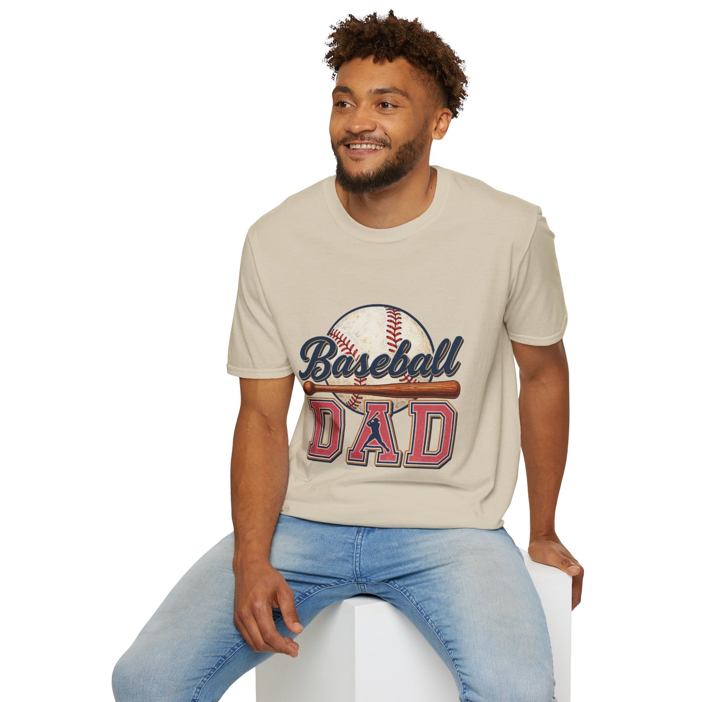 Baseball Dad T-Shirt — Vintage Baseball Graphic Tee for Fathers