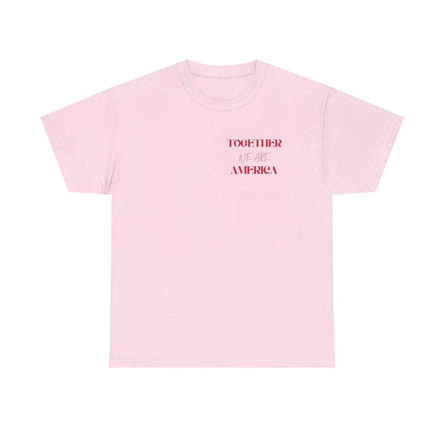 T‑Shirt — “Together for America” Love & Flags Graphic Tee