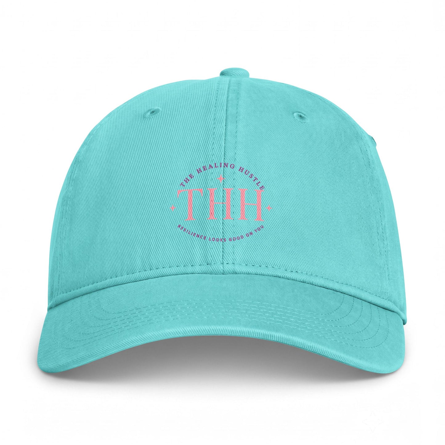 Coastal Washed Cap — The Healing Havens Embroidered Baseball Hat