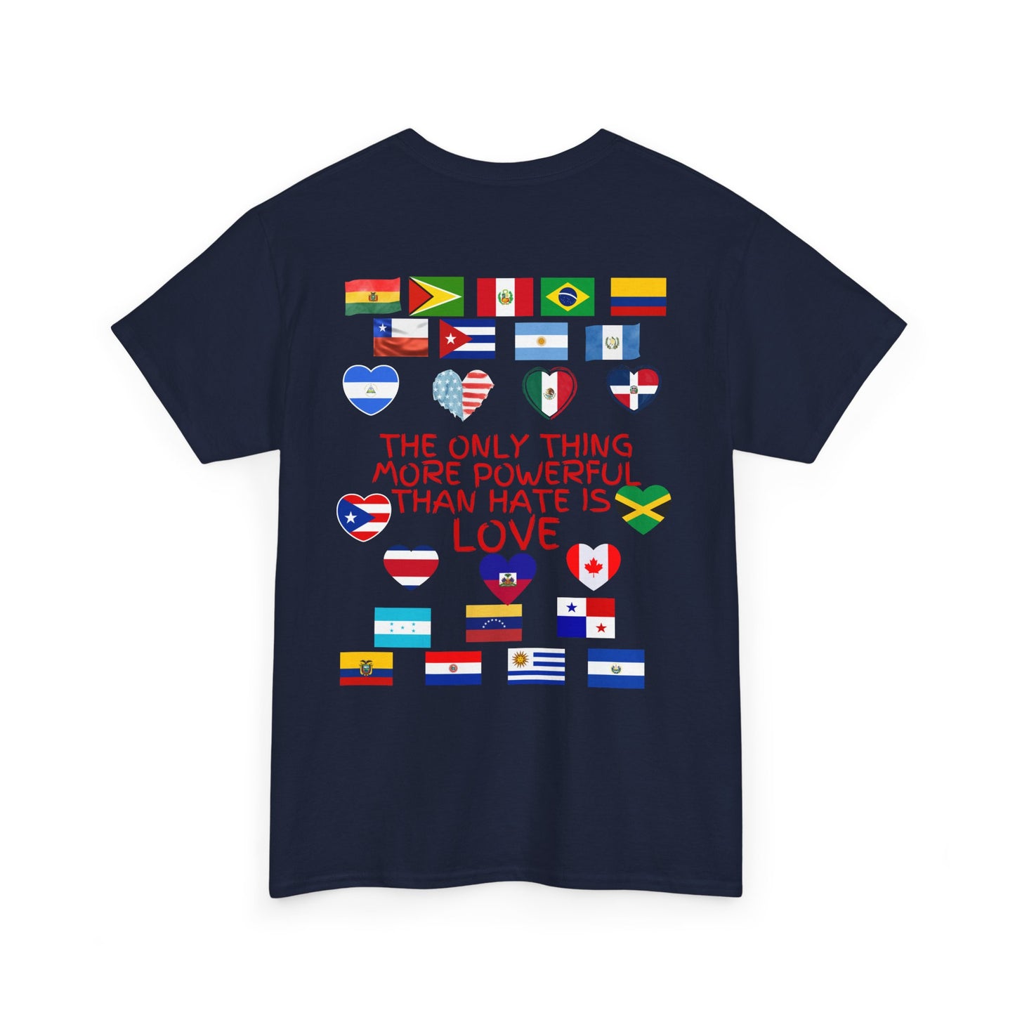 T‑Shirt — “Together for America” Love & Flags Graphic Tee