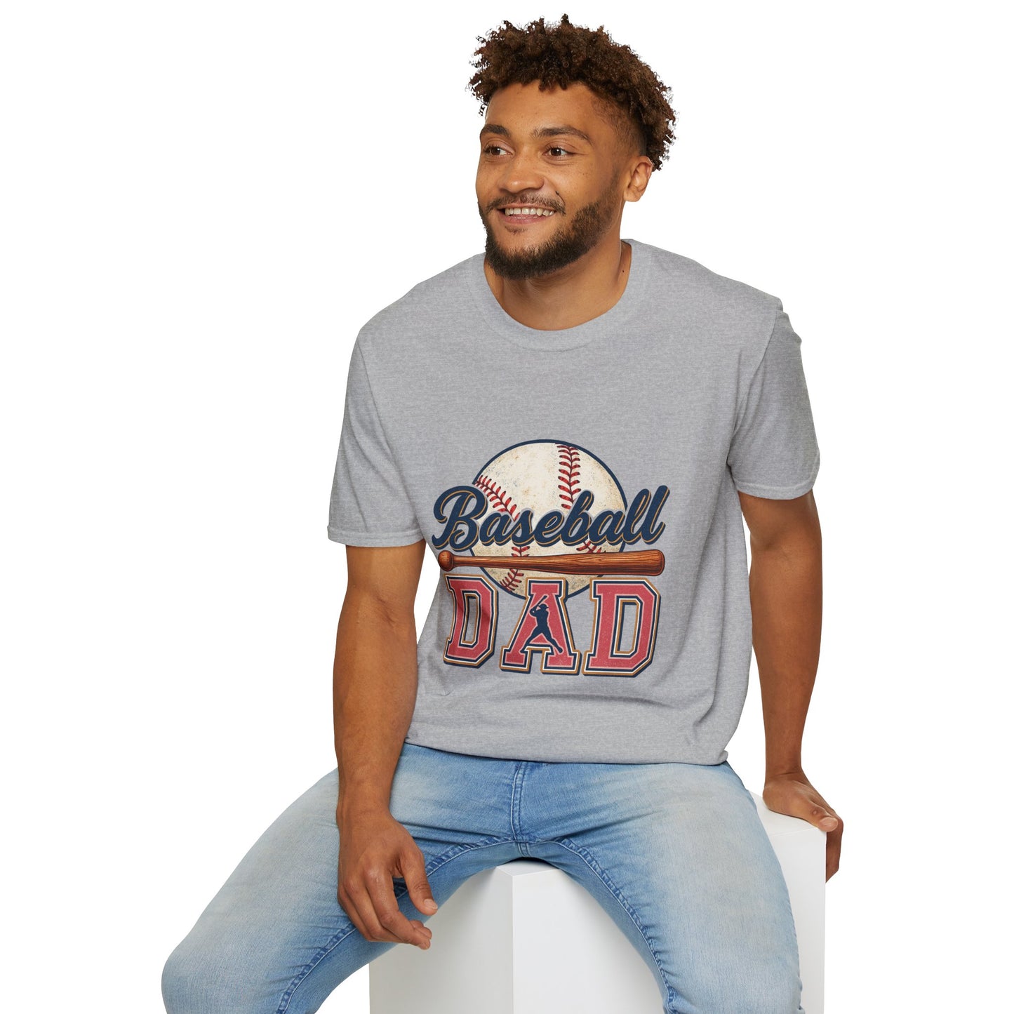 Baseball Dad T-Shirt — Vintage Baseball Graphic Tee for Fathers