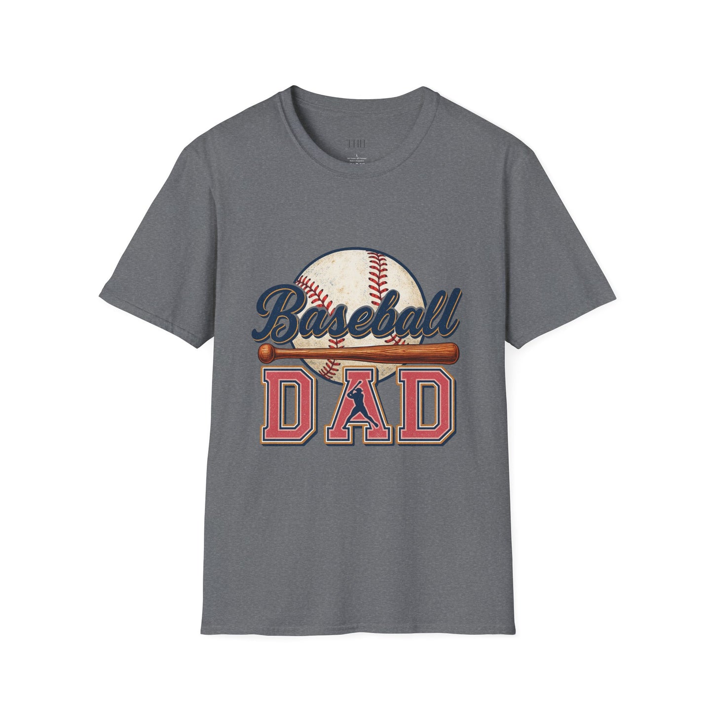 Baseball Dad T-Shirt — Vintage Baseball Graphic Tee for Fathers