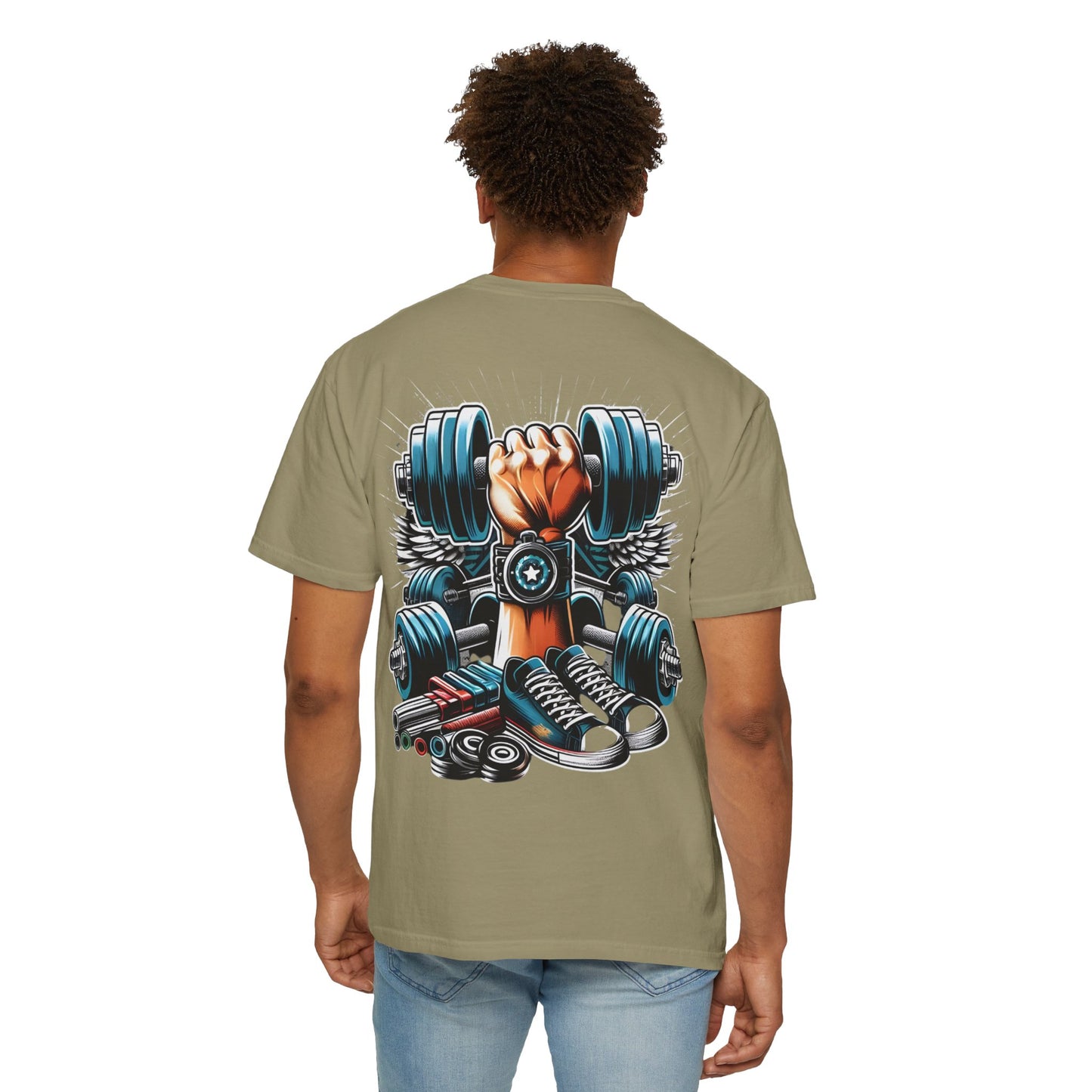 'Grip & Grind' Dumbbell Gym Tee
