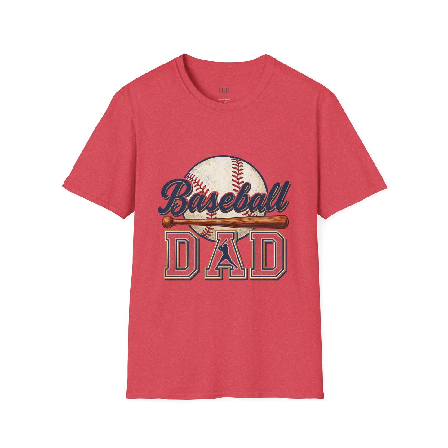 Baseball Dad T-Shirt — Vintage Baseball Graphic Tee for Fathers