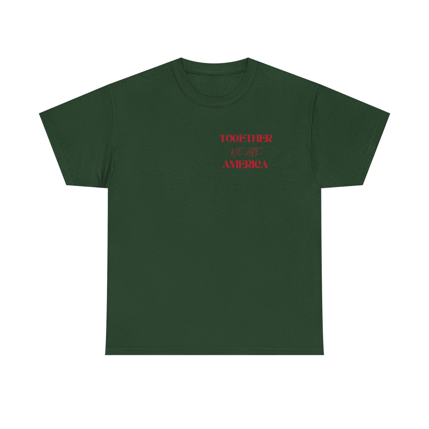 T‑Shirt — “Together for America” Love & Flags Graphic Tee