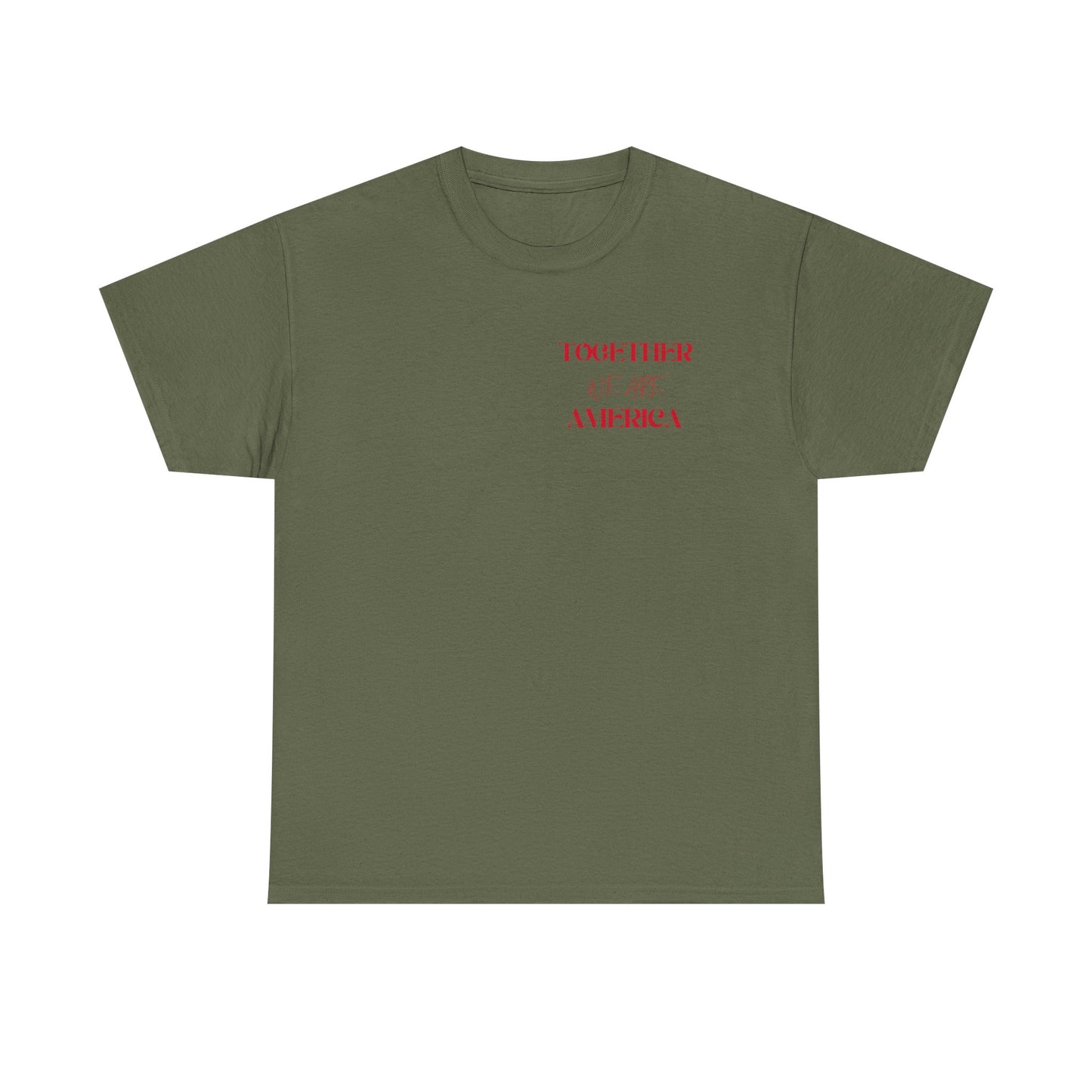 T‑Shirt — “Together for America” Love & Flags Graphic Tee