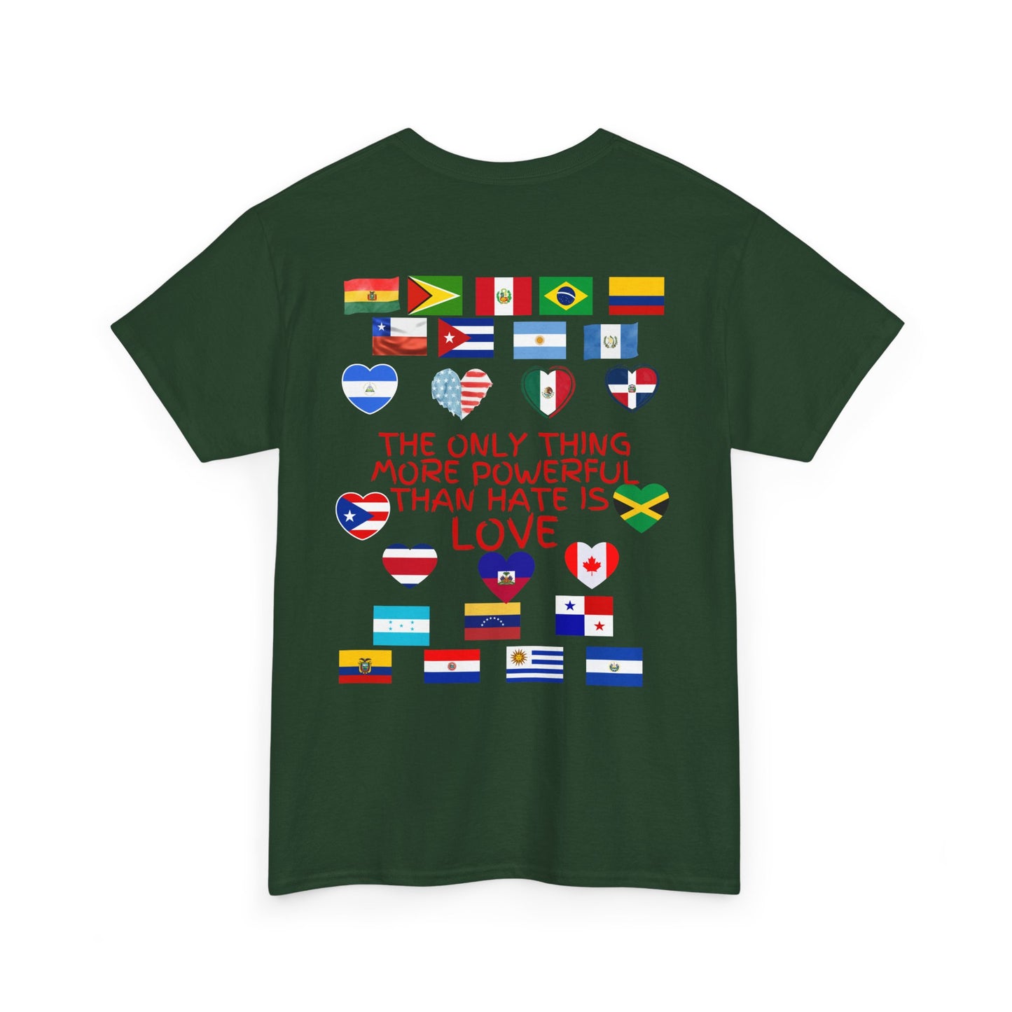 T‑Shirt — “Together for America” Love & Flags Graphic Tee
