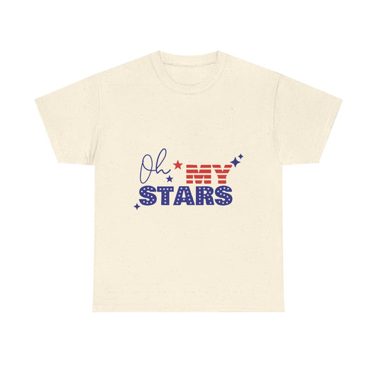 Patriotic "Oh My Stars" T-Shirt – Fourth of July USA Flag Tee