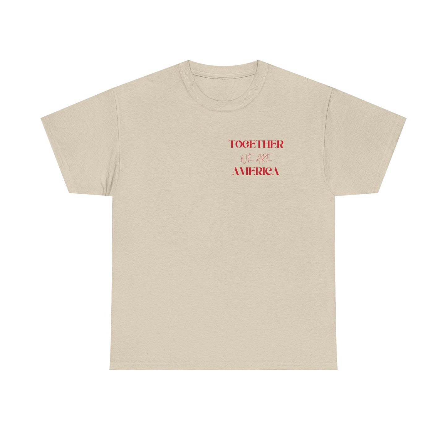 T‑Shirt — “Together for America” Love & Flags Graphic Tee