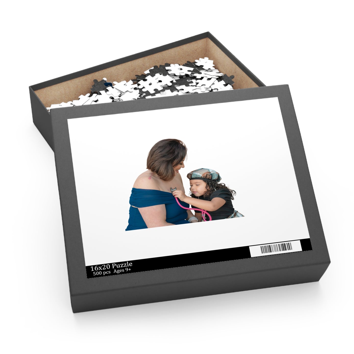 Personalized Photo Puzzle – Mom and Child Keepsake Jigsaw (120/252/500 pieces)