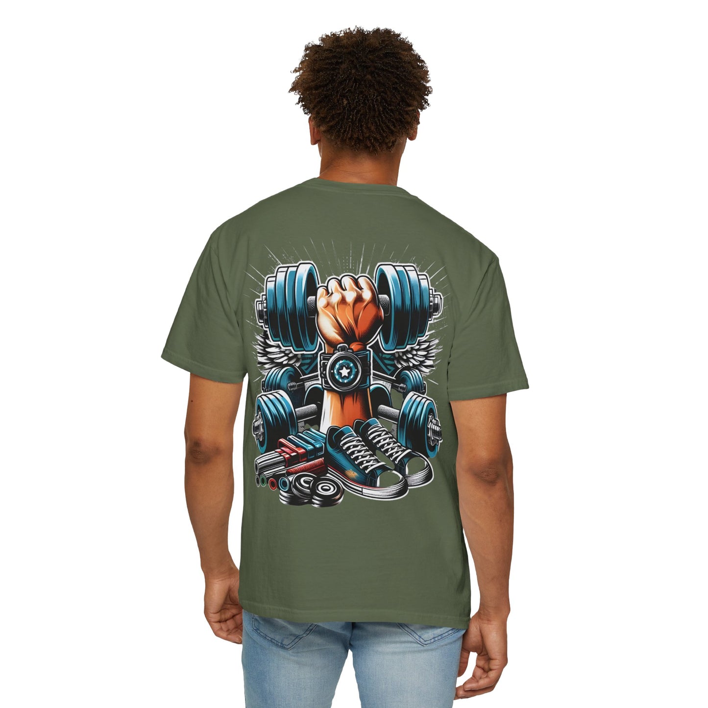 'Grip & Grind' Dumbbell Gym Tee