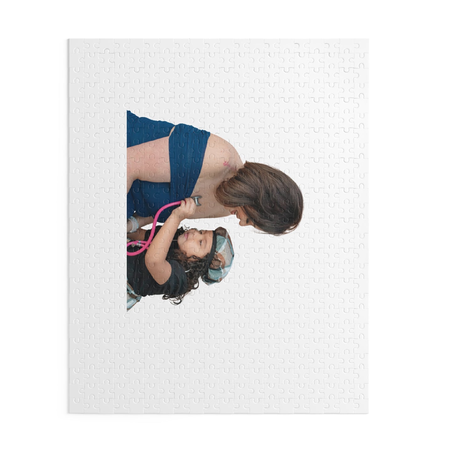 Personalized Photo Puzzle – Mom and Child Keepsake Jigsaw (120/252/500 pieces)