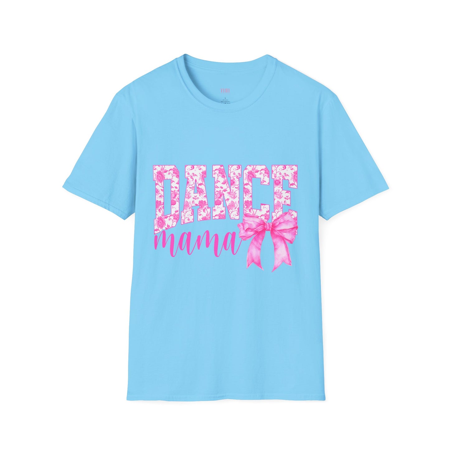 Dance Mama T-Shirt — Pink Floral Dance Mom Tee with Bow
