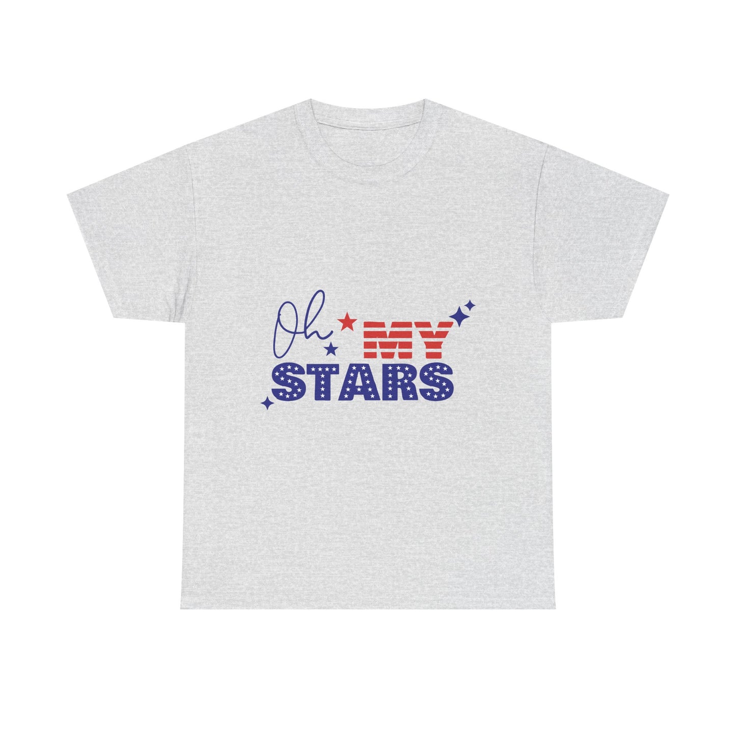 Patriotic "Oh My Stars" T-Shirt – Fourth of July USA Flag Tee