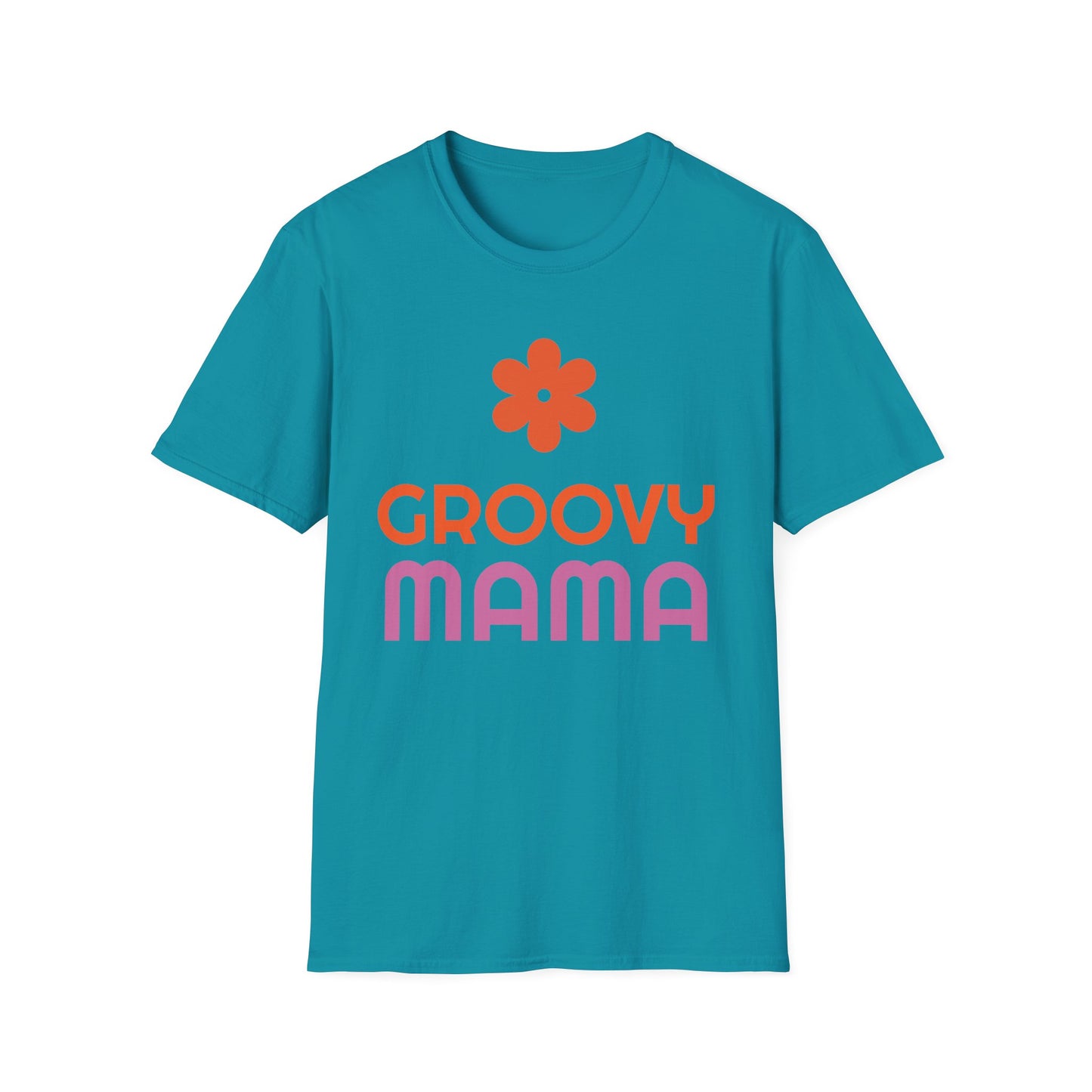 Groovy Mama T-Shirt — Retro Flower Mom Tee for Mothers Day & '70s Vibe