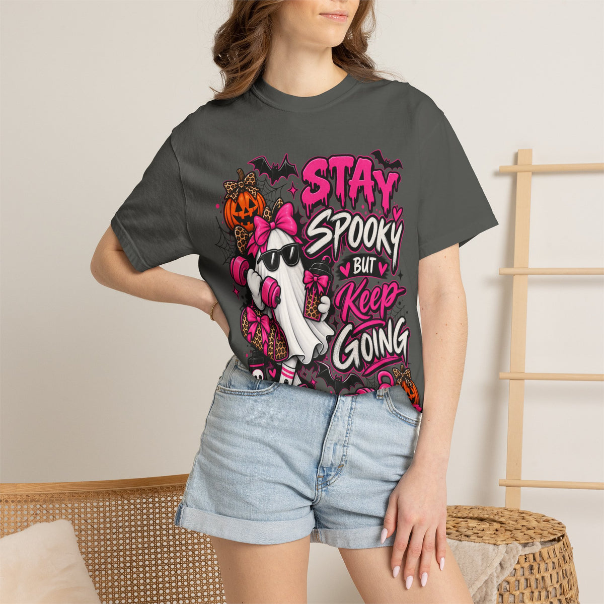 Stay Spooky But Keep Going Graphic T-Shirt