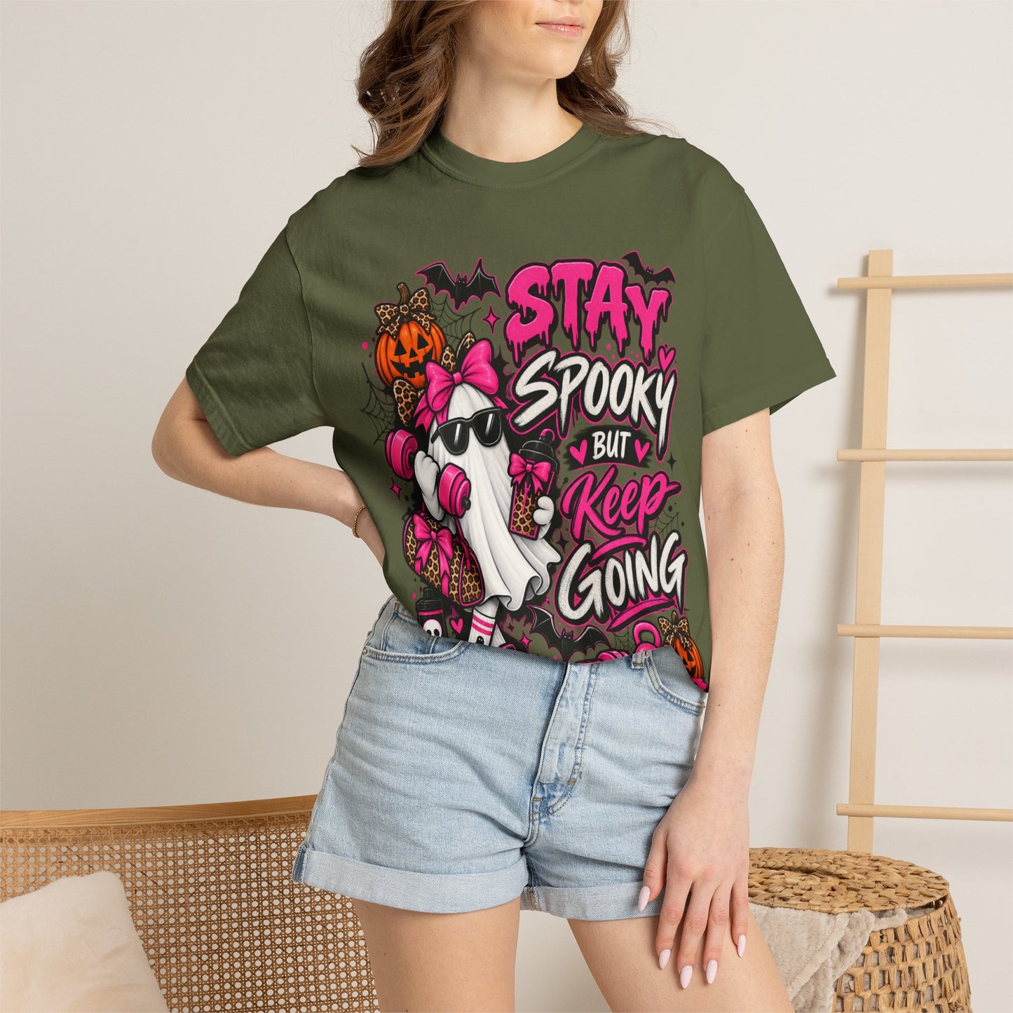 Stay Spooky But Keep Going Graphic T-Shirt