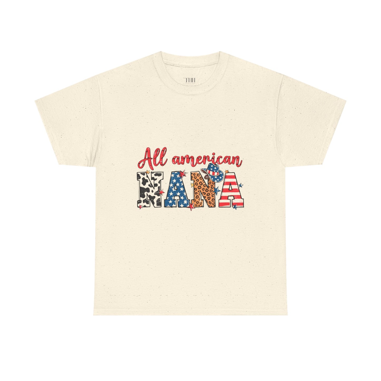 All American Nana T-Shirt — Patriotic Grandma Tee (Fourth of July Gift)