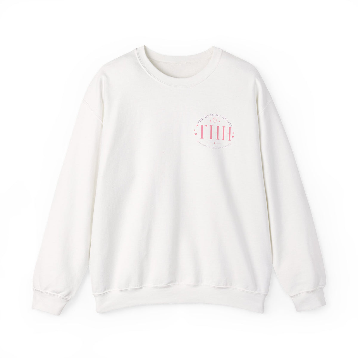 Crewneck Sweatshirt — Grateful Stronger Than Yesterday Graphic (Wellness, Recovery & Gratitude)