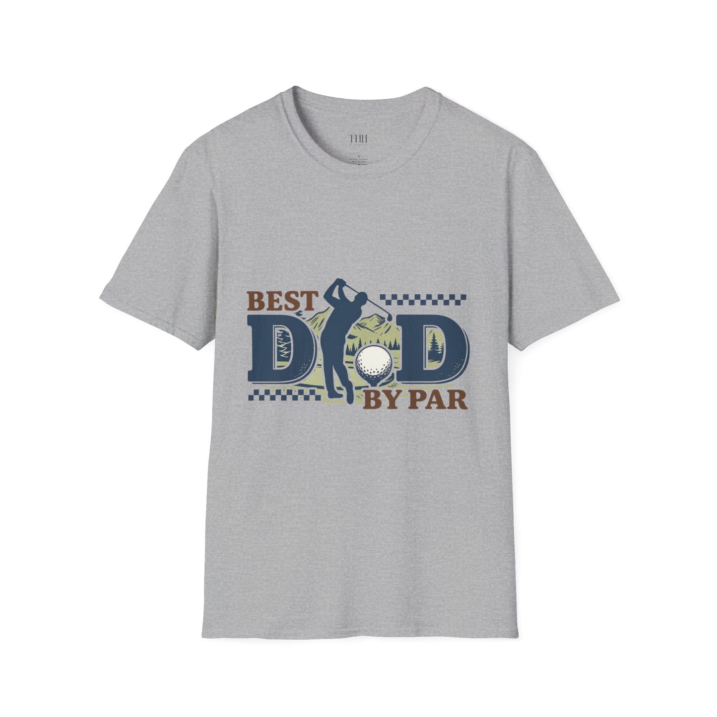 Best Dad By Par Golf T-Shirt — Funny Father's Day Golfing Tee