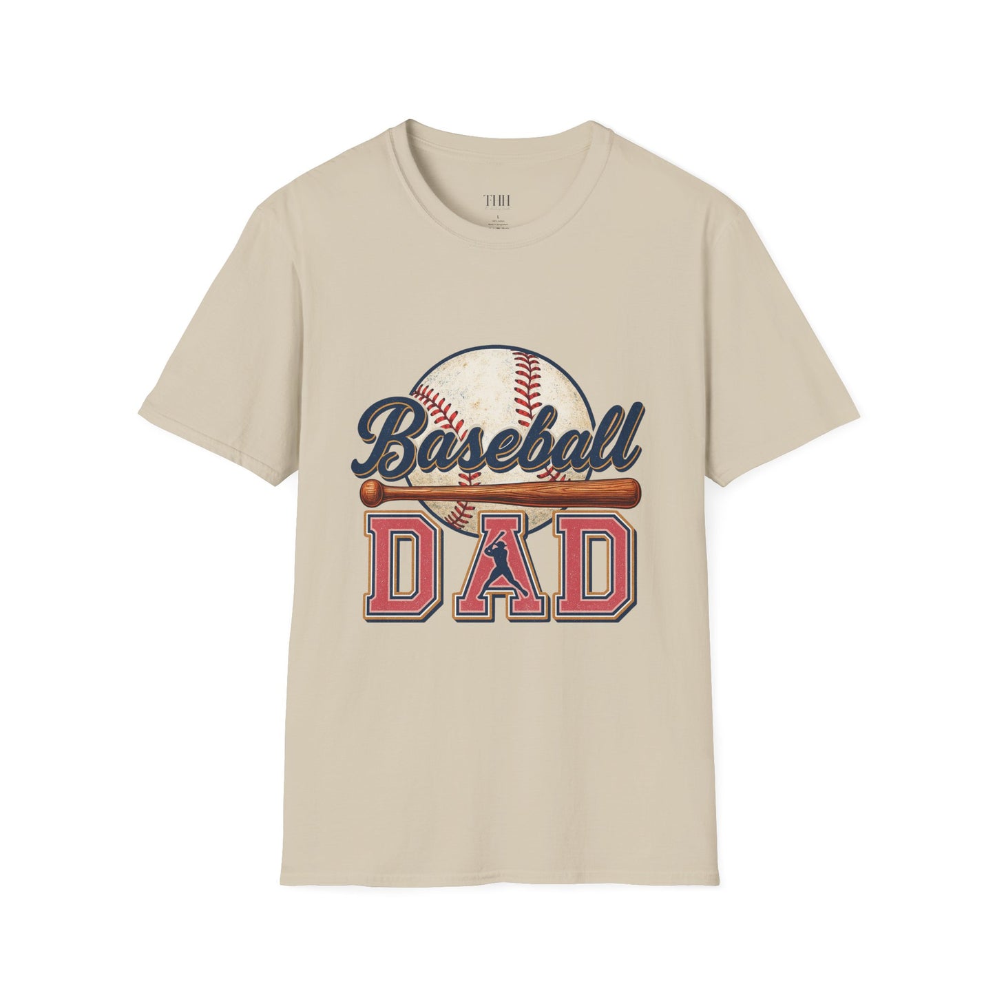 Baseball Dad T-Shirt — Vintage Baseball Graphic Tee for Fathers