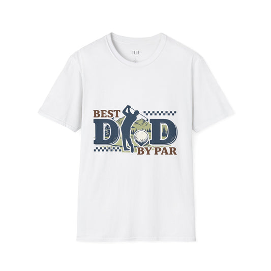 Best Dad By Par Golf T-Shirt — Funny Father's Day Golfing Tee