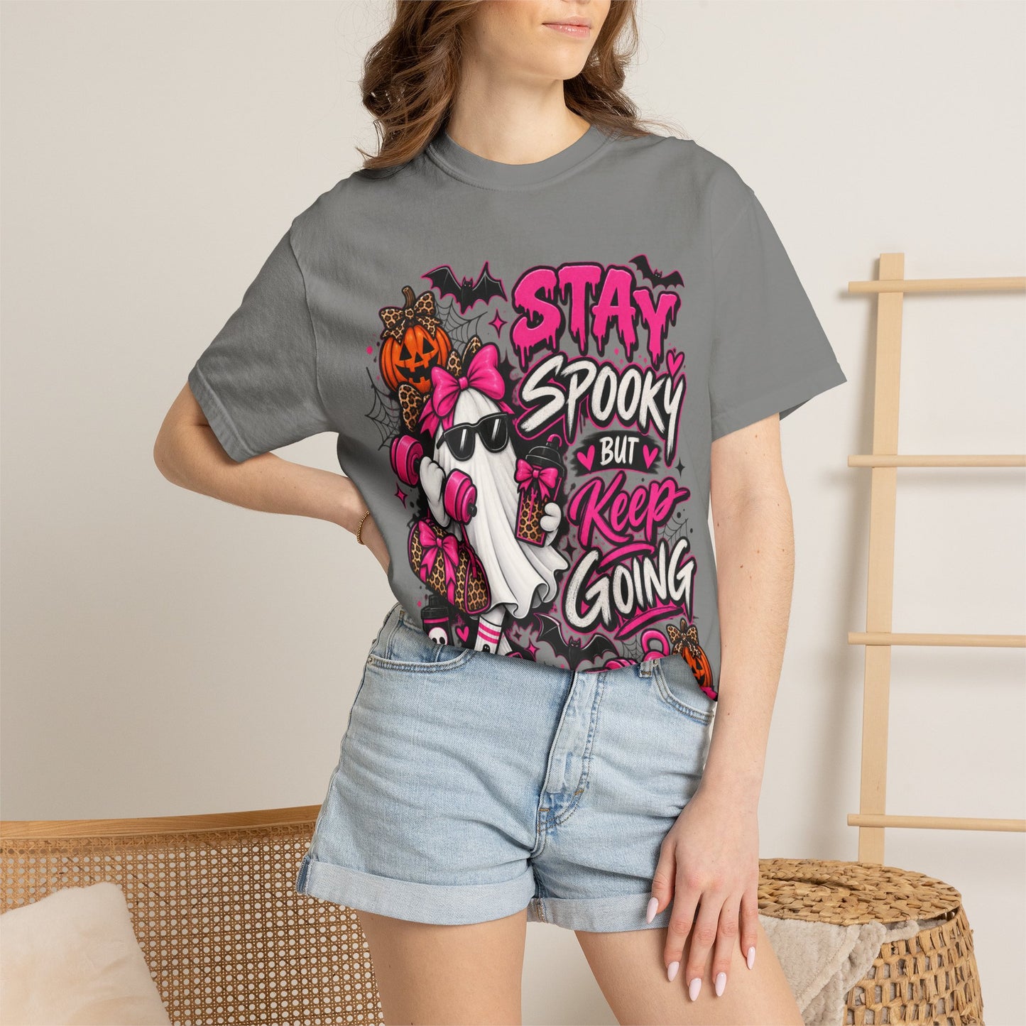 Stay Spooky But Keep Going Graphic T-Shirt