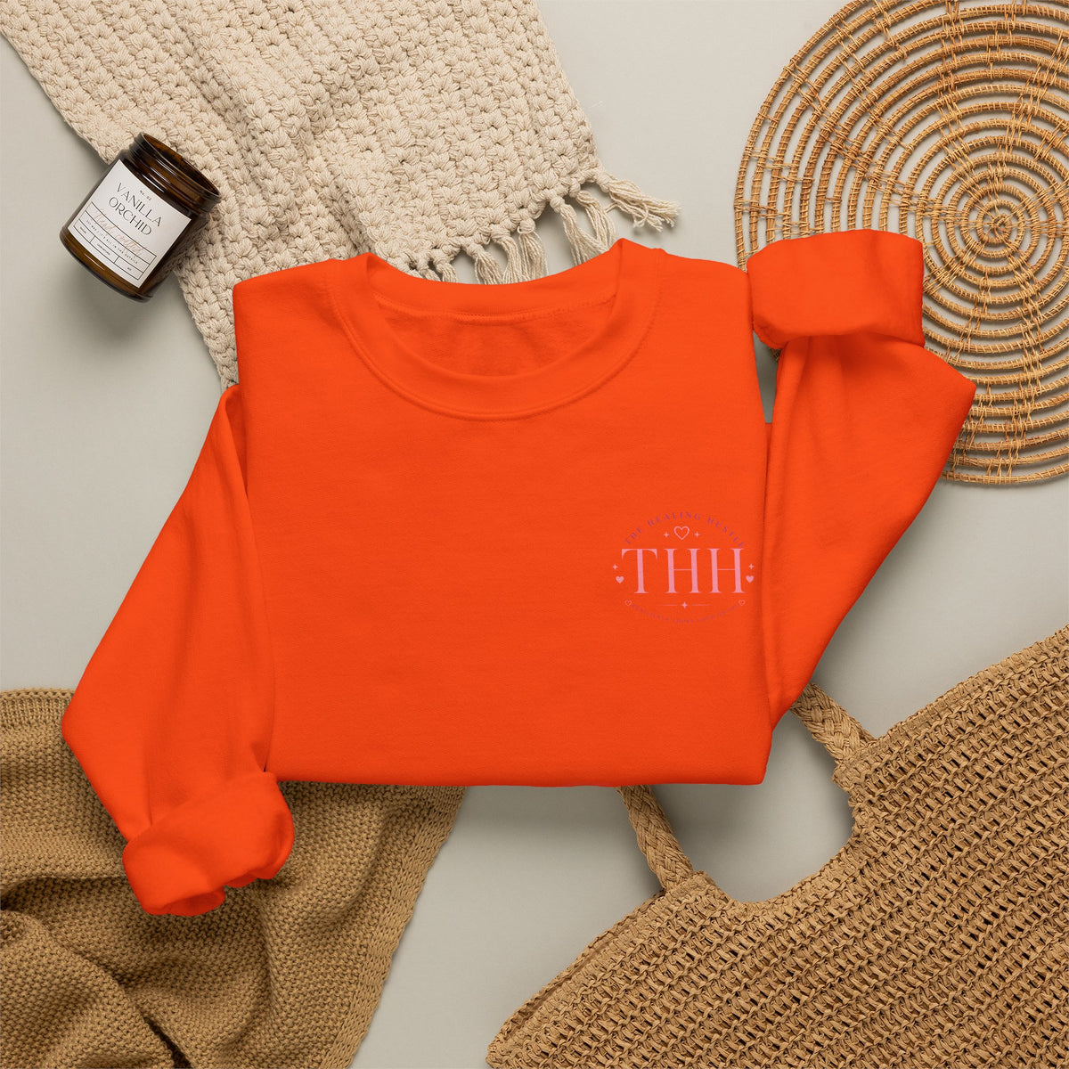 Crewneck Sweatshirt — "Stay Scary, Lift Heavy, Chase Goals" Halloween Gym Graphic