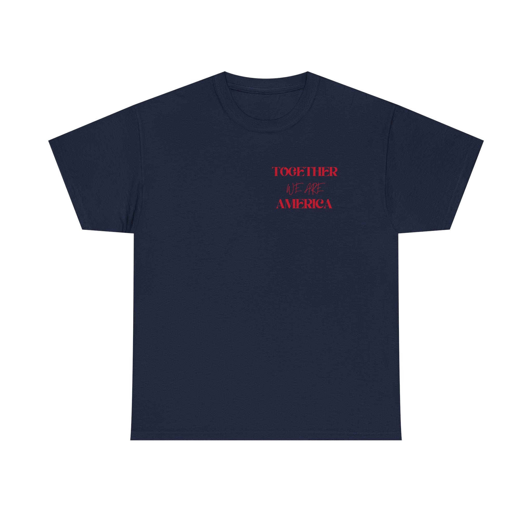 T‑Shirt — “Together for America” Love & Flags Graphic Tee