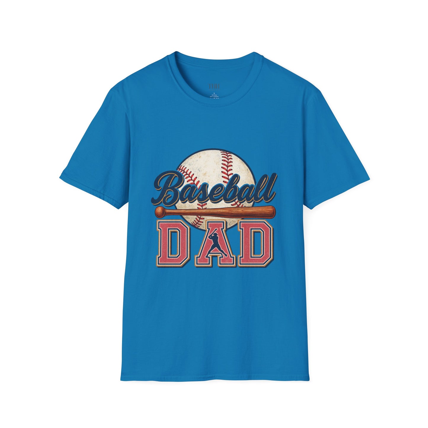 Baseball Dad T-Shirt — Vintage Baseball Graphic Tee for Fathers